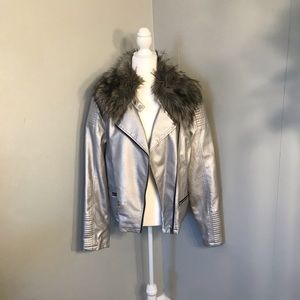 Faux leather jacket